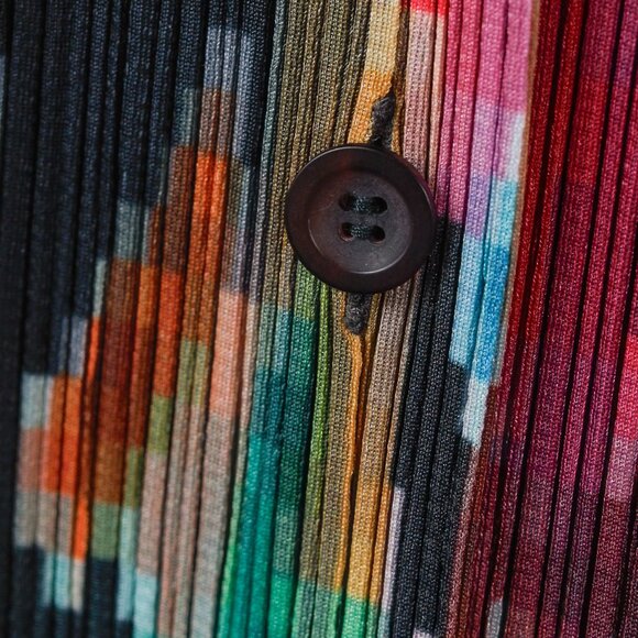 Pleats Please Issey Miyake Archival Pixelated Multicolour Flower Jacket, Size L - Picture 8 of 10